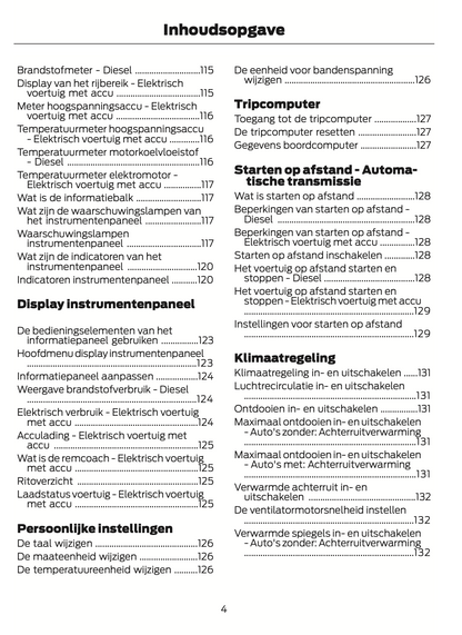 2024-2025 Ford Transit Gebruikershandleiding | Nederlands