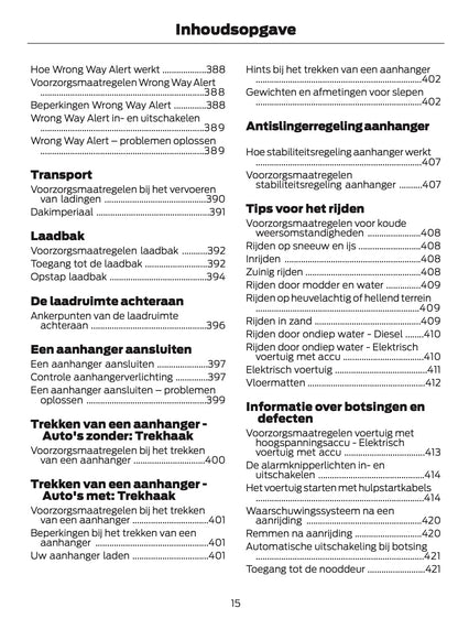 2026 Ford Transit Gebruikershandleiding | Nederlands