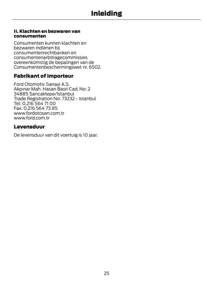 2026 Ford Transit Gebruikershandleiding | Nederlands