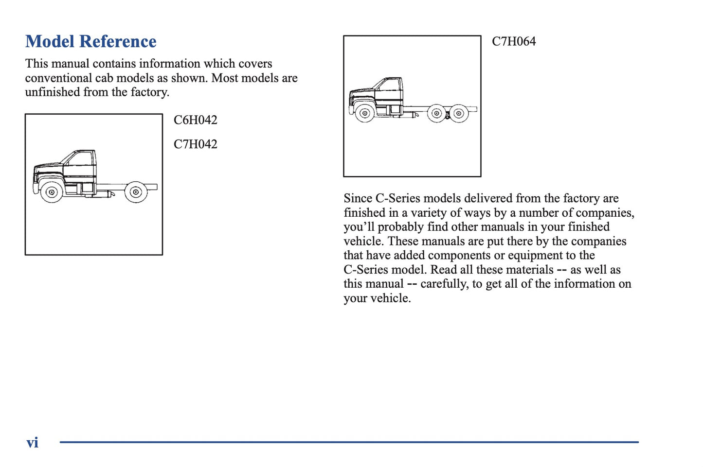 2001 GMC C Series Owner's Manual | English US