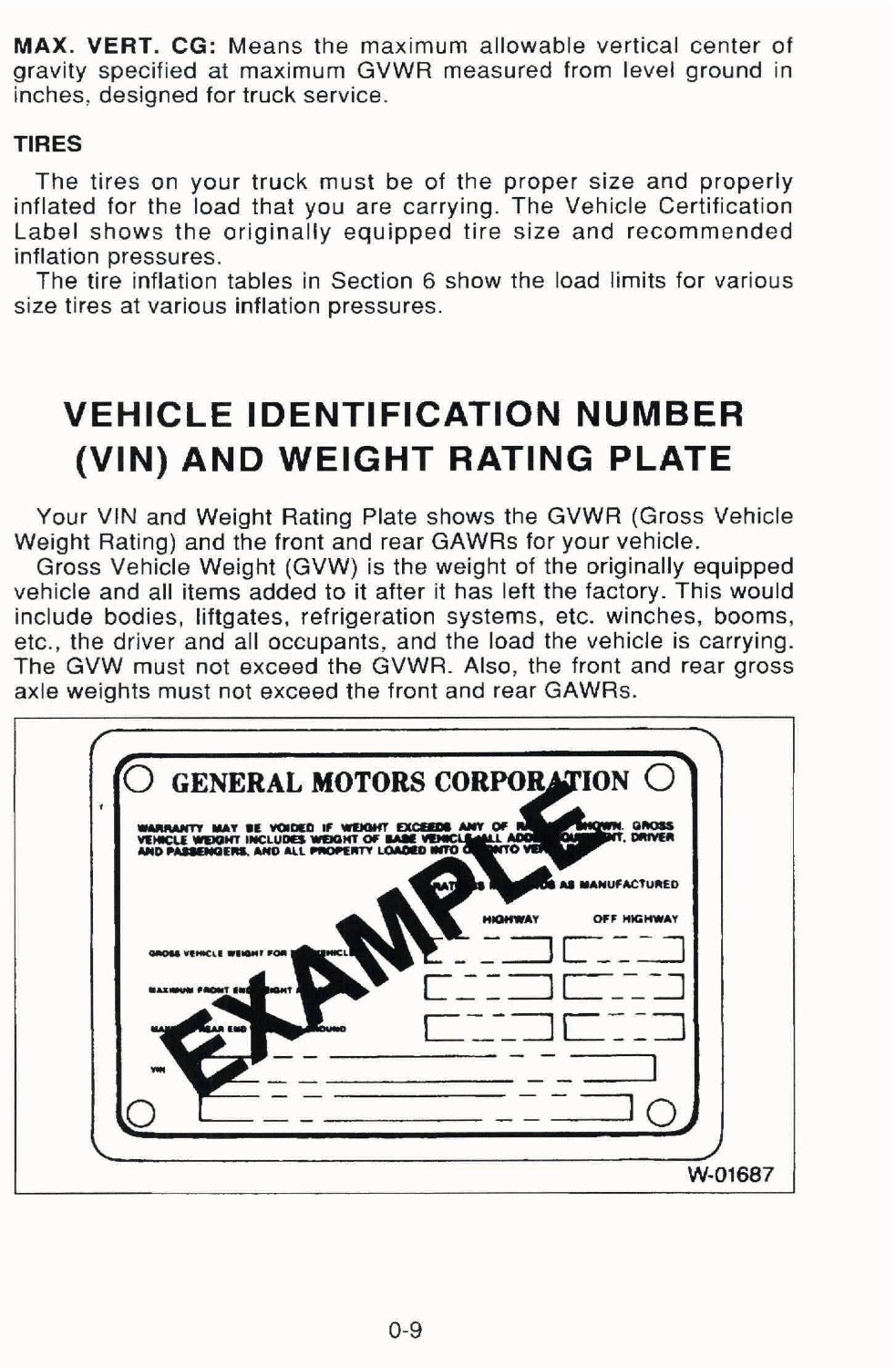 2007 GMC W-Series Owner's Manual | English