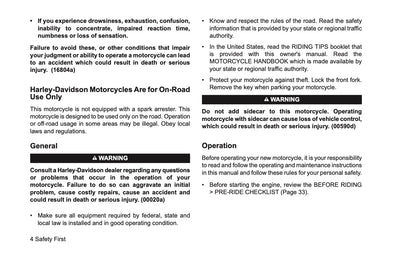 2026 Harley-Davidson FLTRXSTSE Owner's Manual | English US
