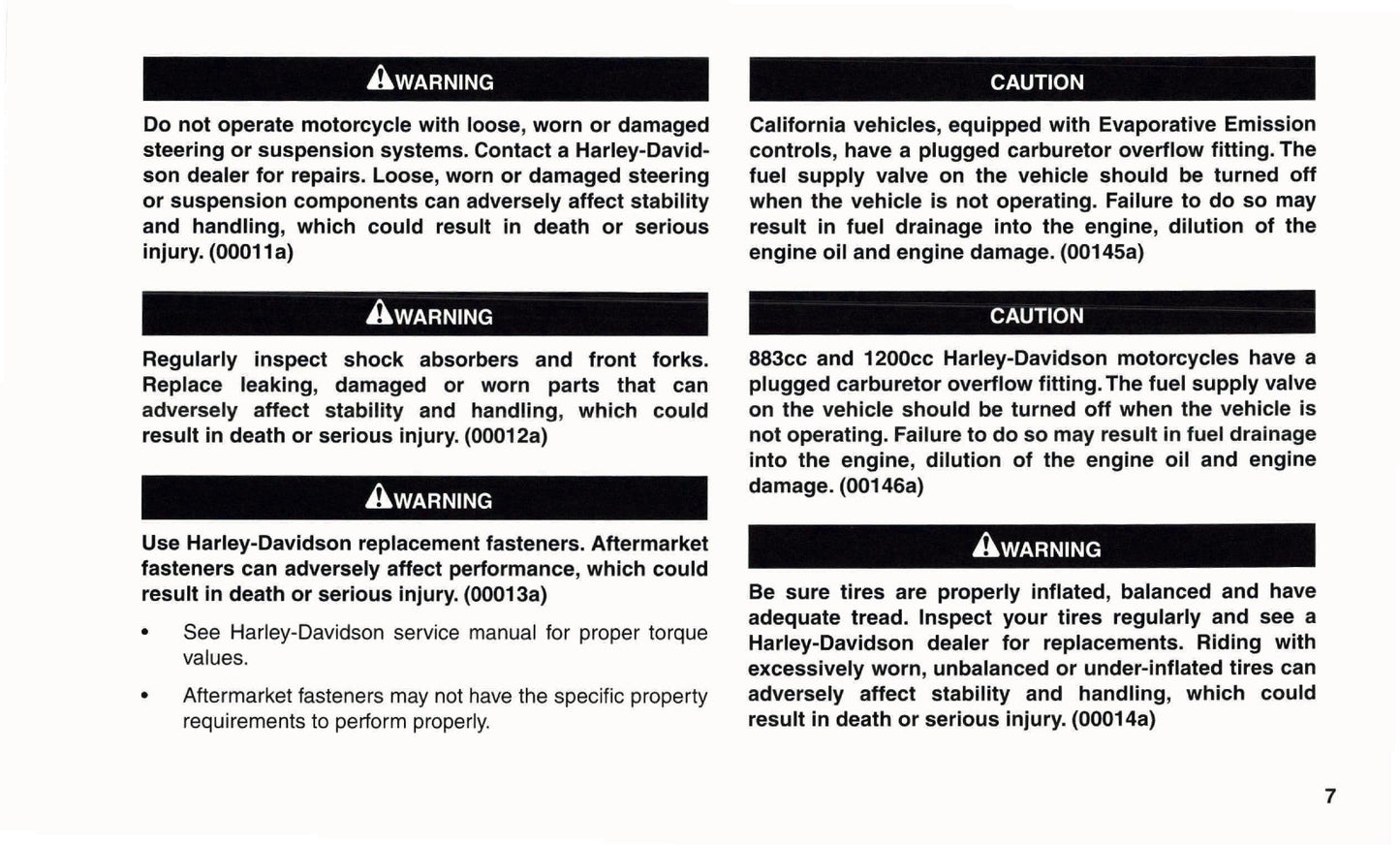 2004 Harley-Davidson Sportster Owner's Manual | Dutch