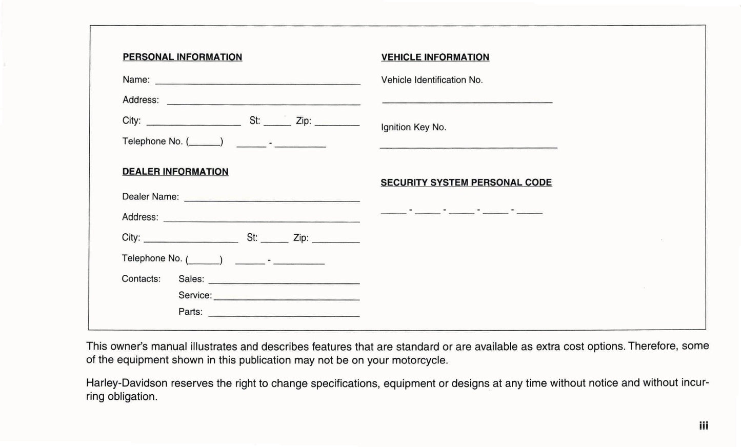 2004 Harley-Davidson Sportster Owner's Manual | Dutch
