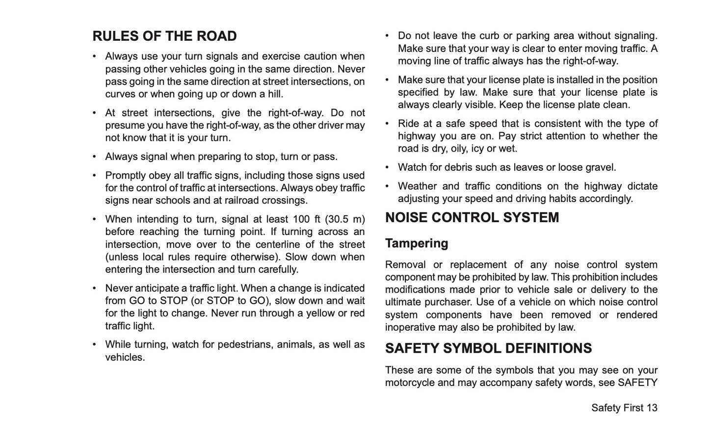 2026 Harley-Davidson Sportster RH Owner's Manual | English US
