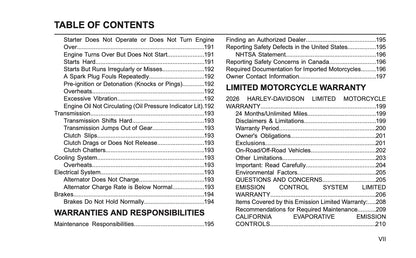 2026 Harley-Davidson Sportster RH Owner's Manual | English US