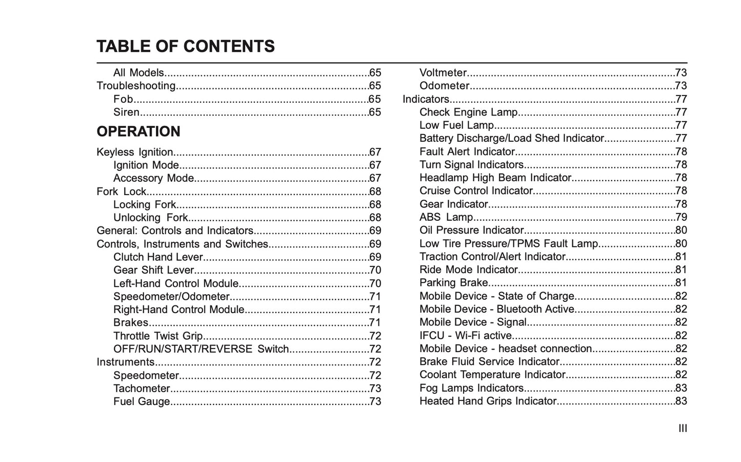 2026 Harley-Davidson Trike Owner's Manual | English US