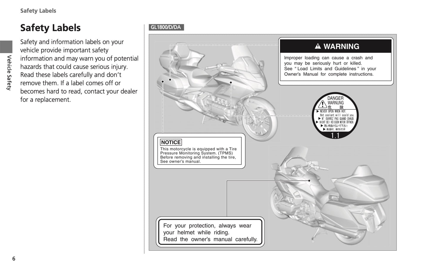 2022 Honda GL1800 Owner's Manual | English