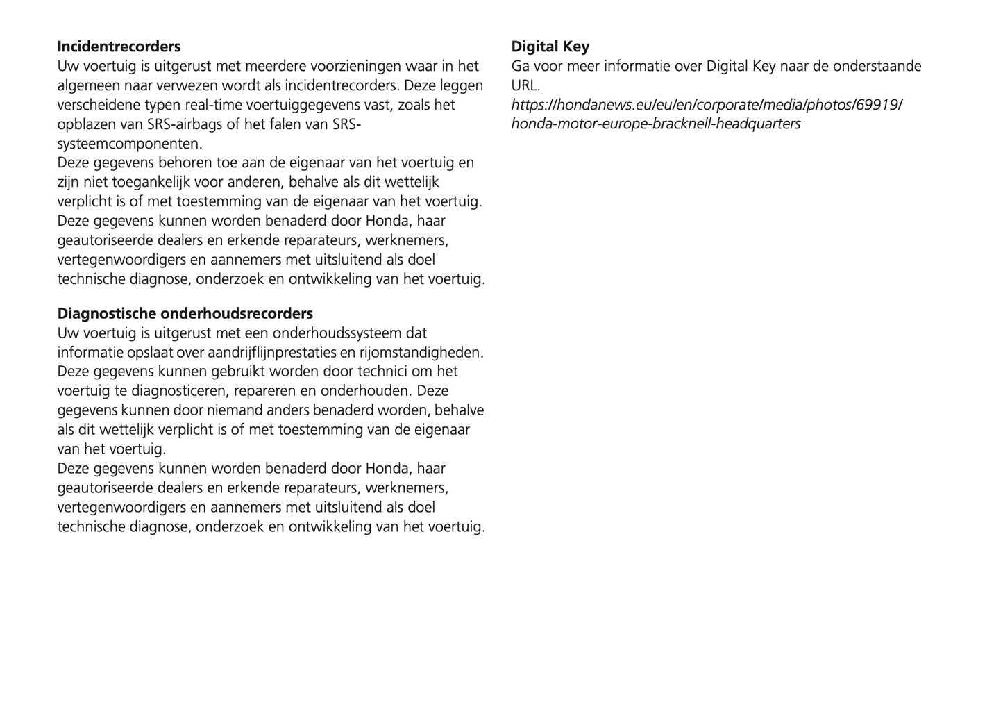 2024 Honda Jazz e:HEV Owner's Manual | Dutch