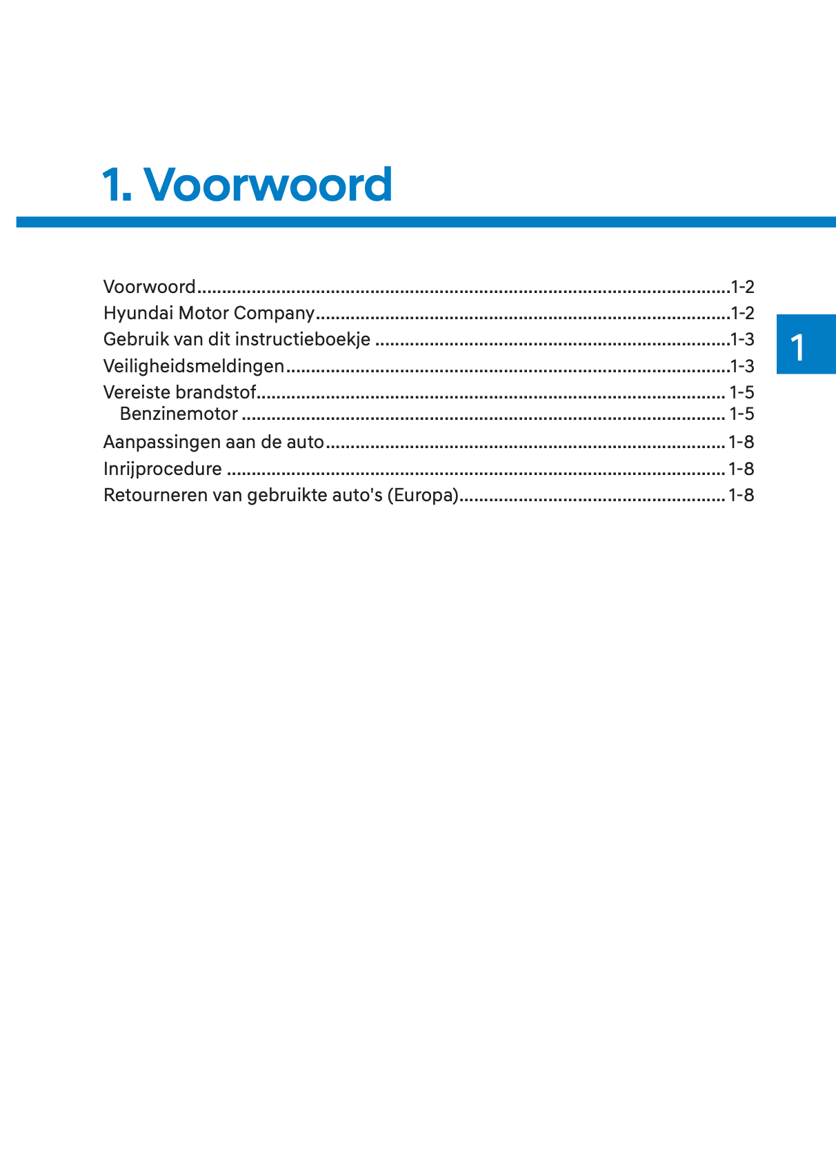 2023-2024 Hyundai i10 Owner's Manual | Dutch