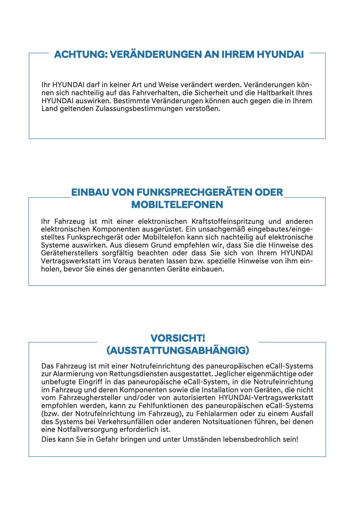 2025 Hyundai i20/Bayon Bedienungsanleitung | Deutsch