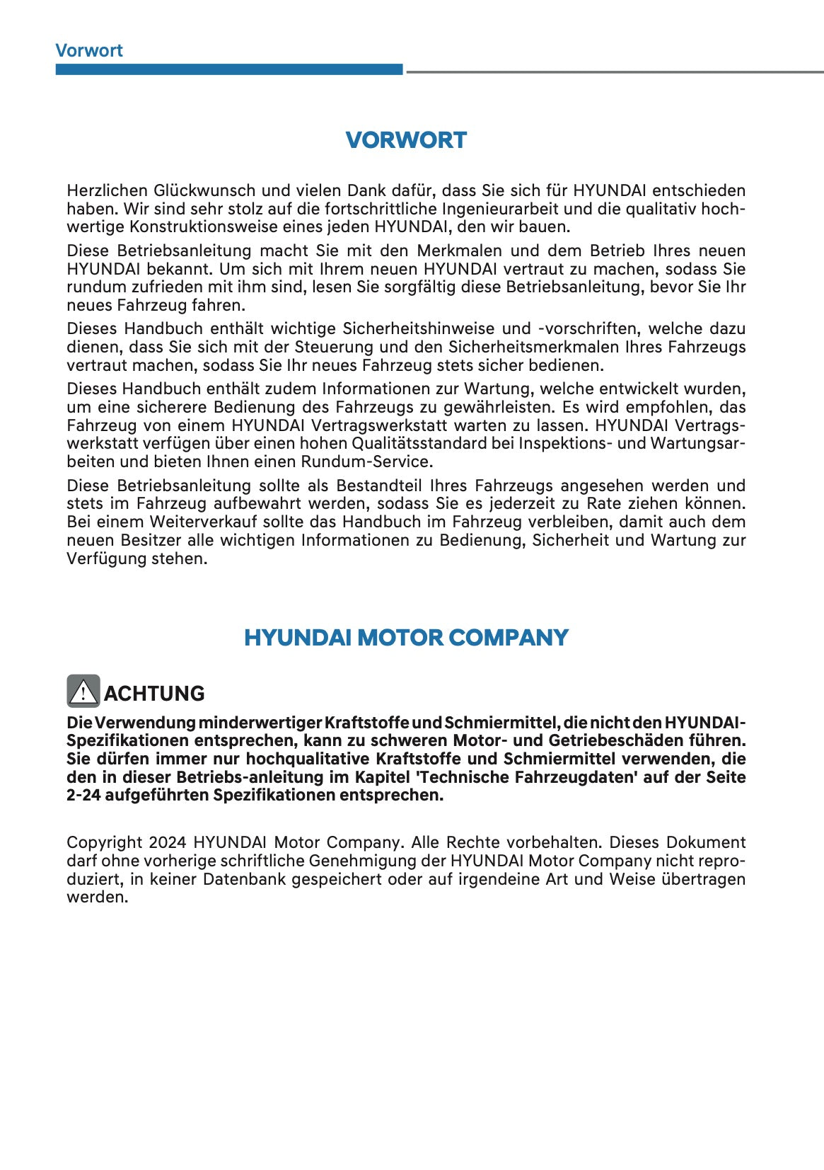 2025 Hyundai i20/Bayon Bedienungsanleitung | Deutsch