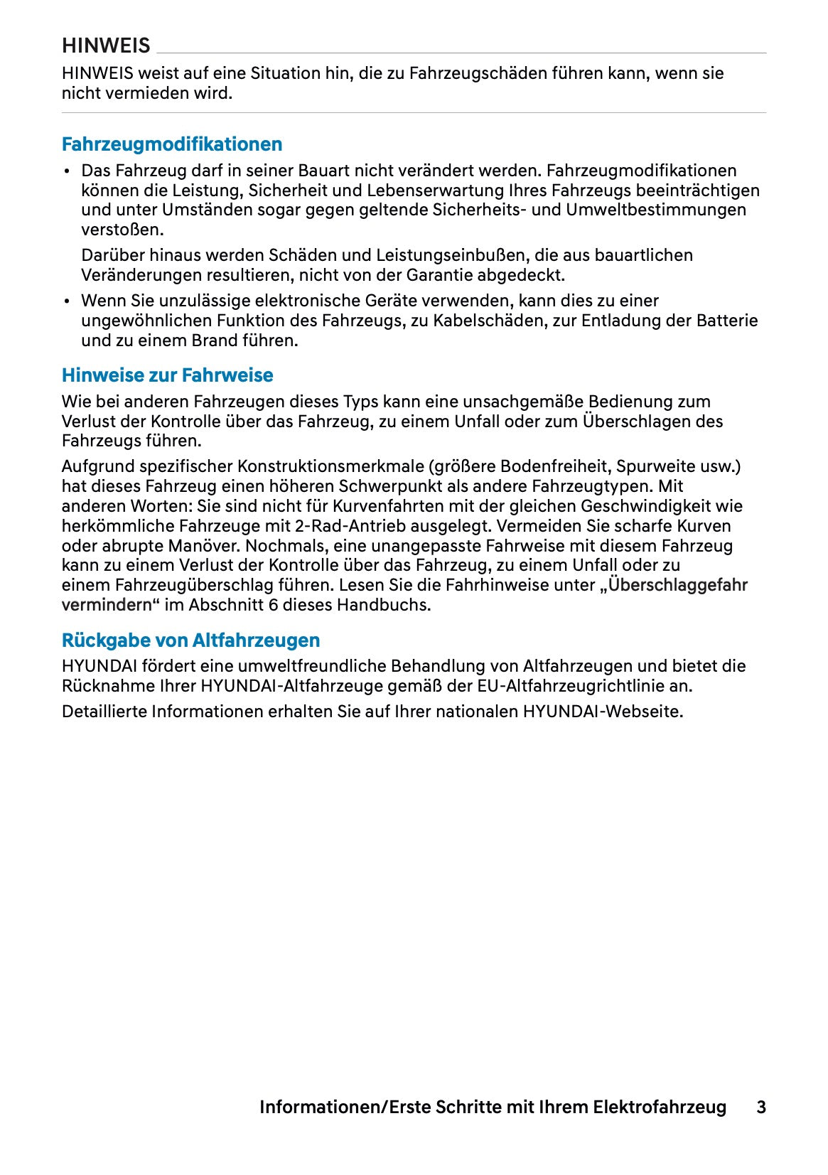 2027 Hyundai Inster Bedienungsanleitung | Deutsch