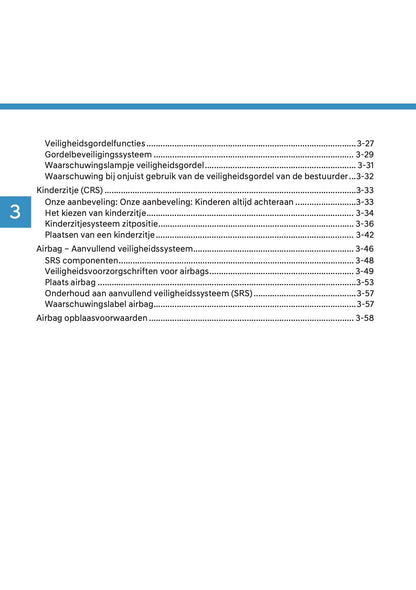 2026-2027 Hyundai Ioniq 3 Owner's Manual | Dutch