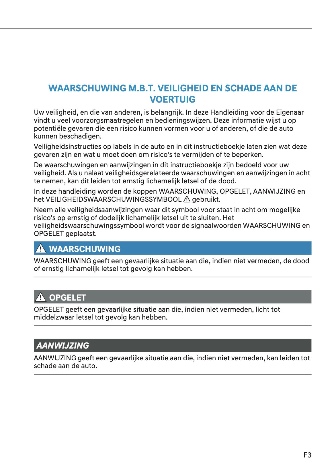 2026-2027 Hyundai Ioniq 3 Owner's Manual | Dutch