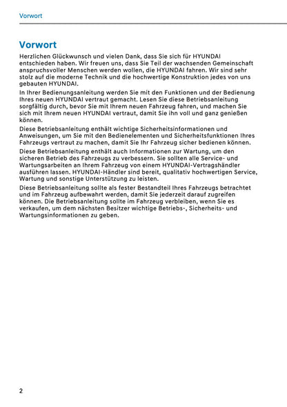 2026 Hyundai Kona Owner's Manual | German