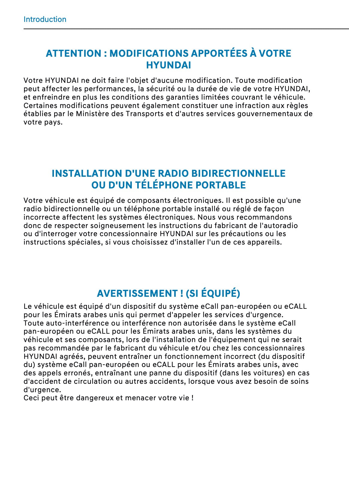 2026 Hyundai Kona Owner's Manual | French