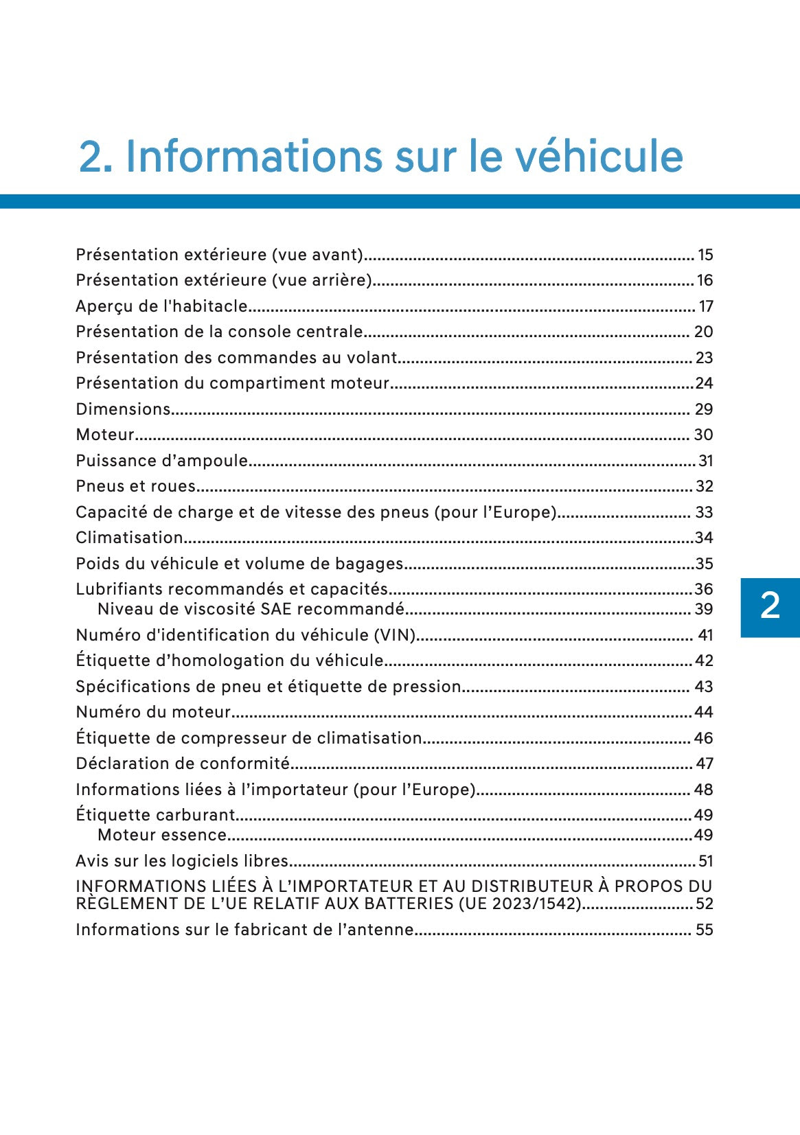 2026 Hyundai Kona Owner's Manual | French