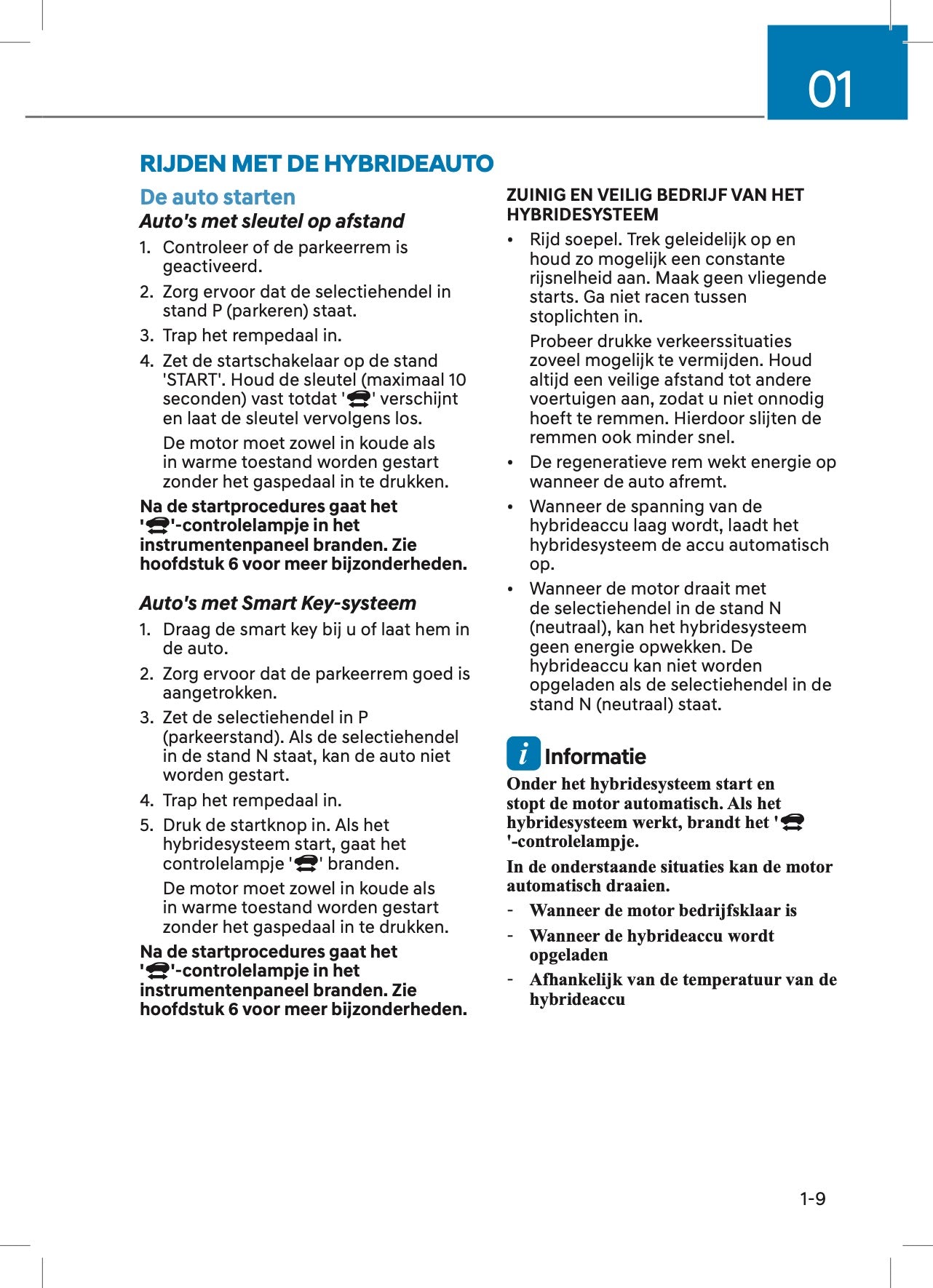 2022 Hyundai Kona Hybrid Owner's Manual | Dutch