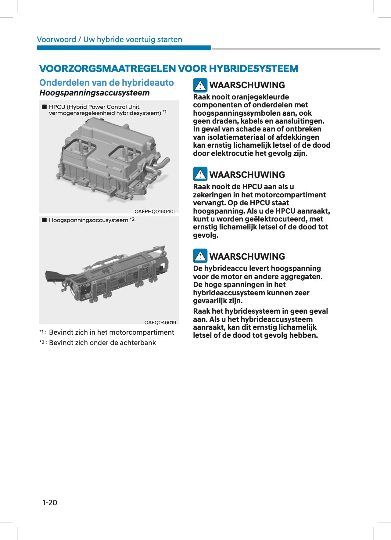 2022 Hyundai Kona Hybrid Owner's Manual | Dutch
