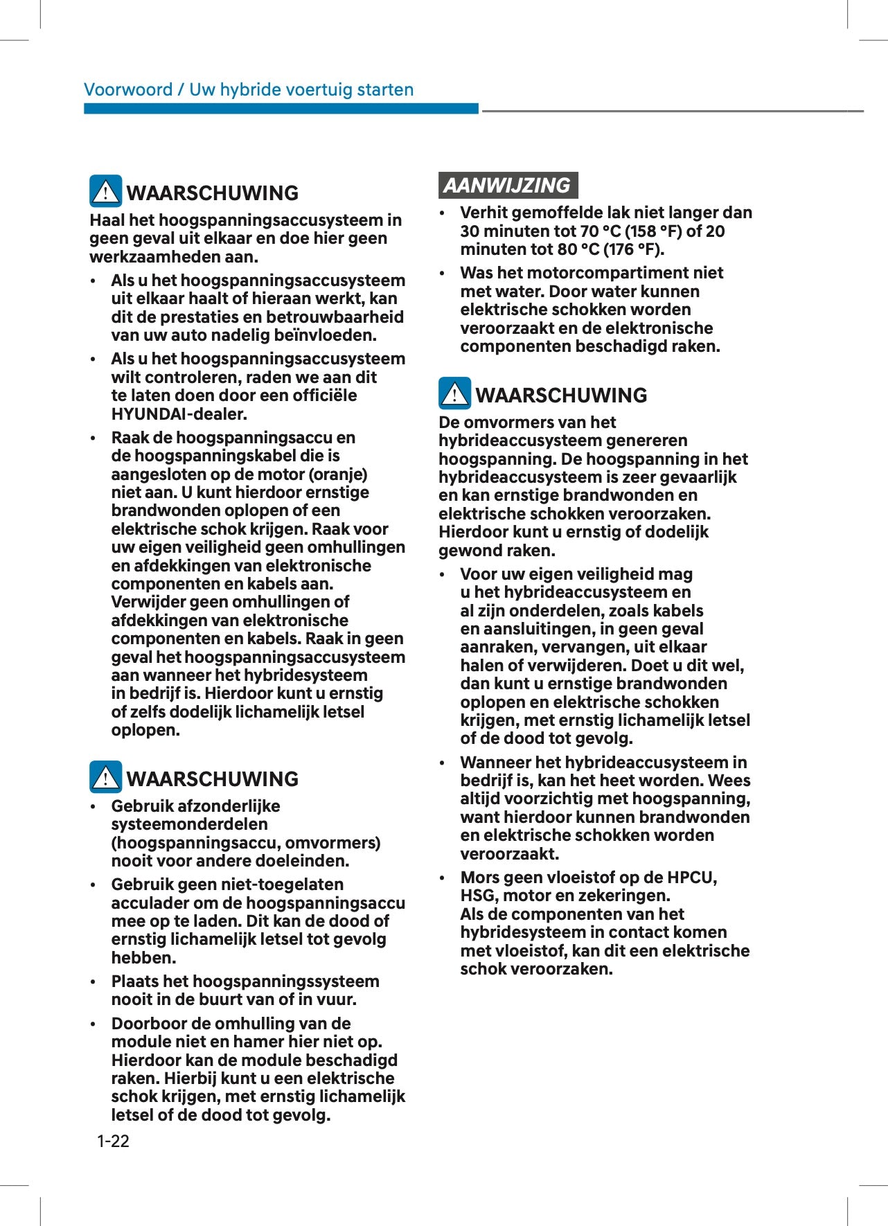 2022 Hyundai Kona Hybrid Owner's Manual | Dutch