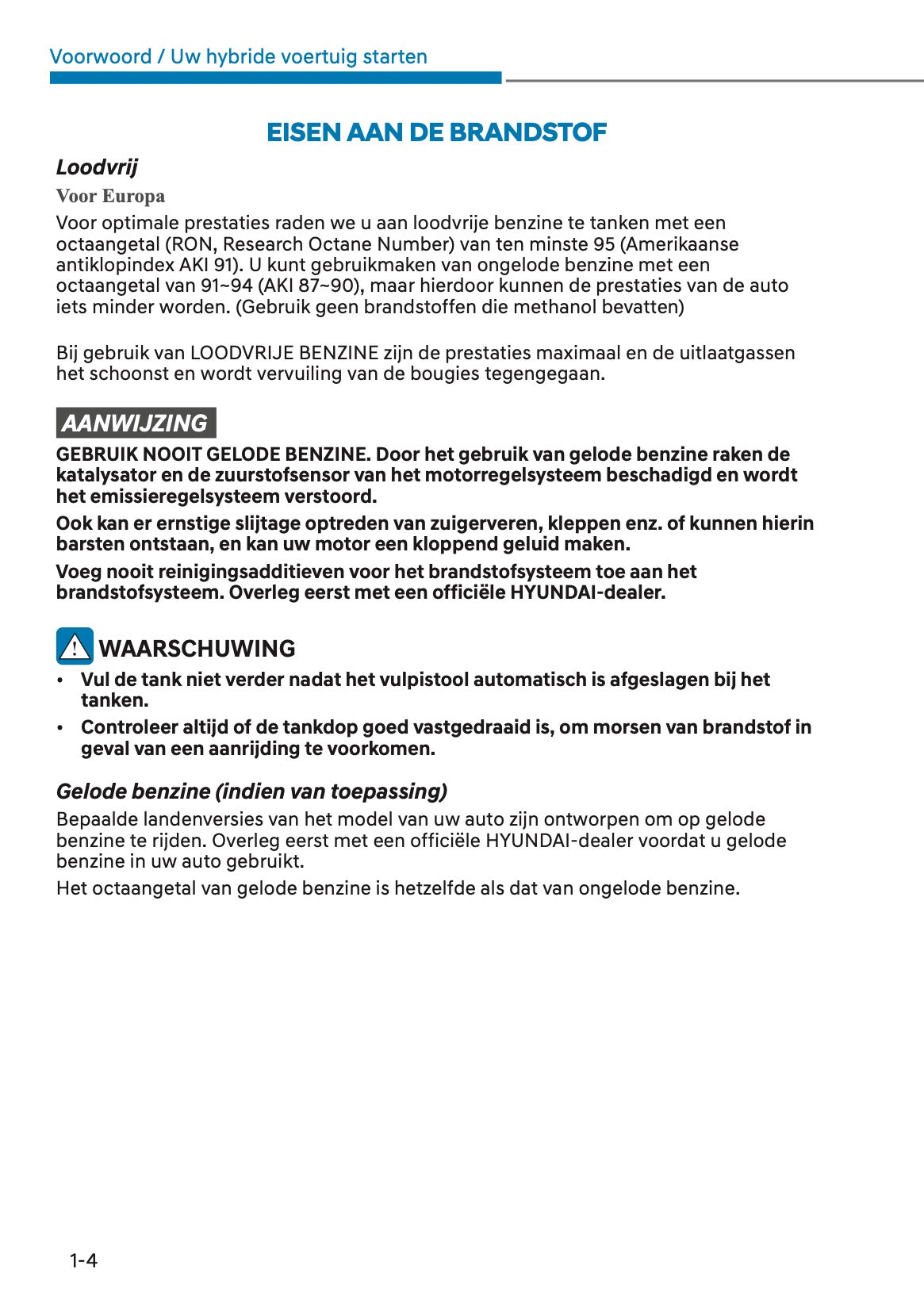 2023 Hyundai Kona Hybrid Owner's Manual | Dutch