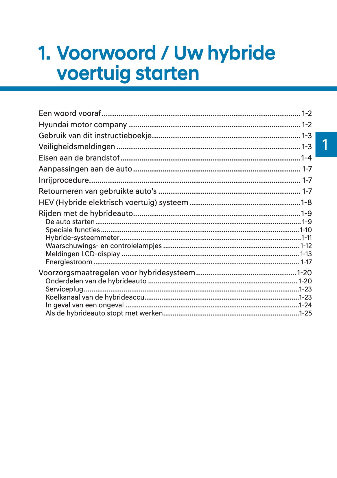 2023 Hyundai Kona Hybrid Owner's Manual | Dutch