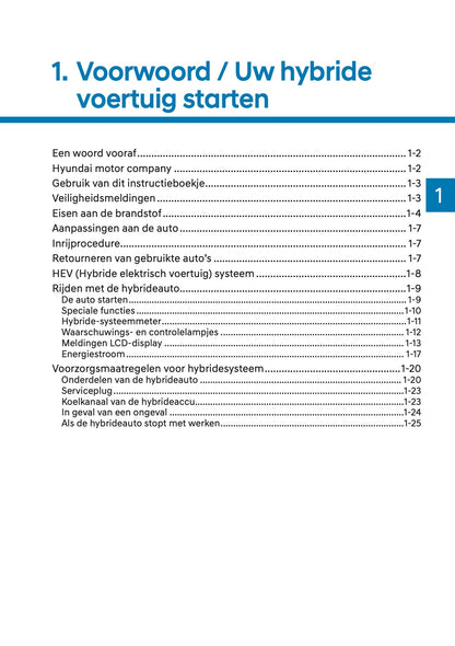 2023 Hyundai Kona Hybrid Owner's Manual | Dutch