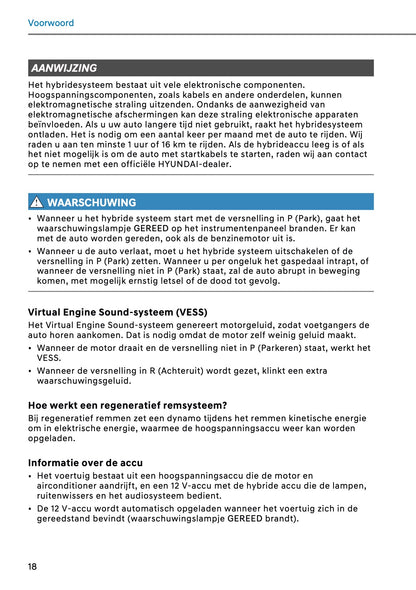 2026 Hyundai Kona Hybrid Owner's Manual | Dutch
