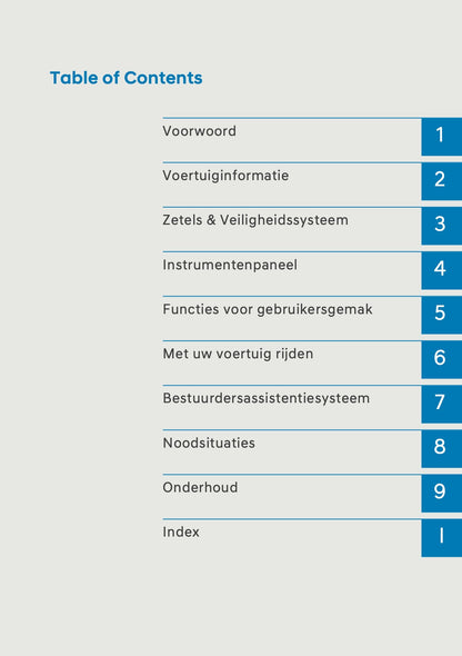 2026 Hyundai Kona Owner's Manual | Dutch