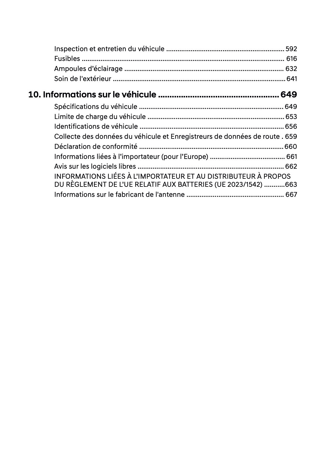 2026 Hyundai Nexo Owner's Manual | French