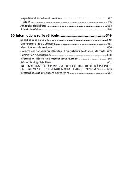 2026 Hyundai Nexo Owner's Manual | French