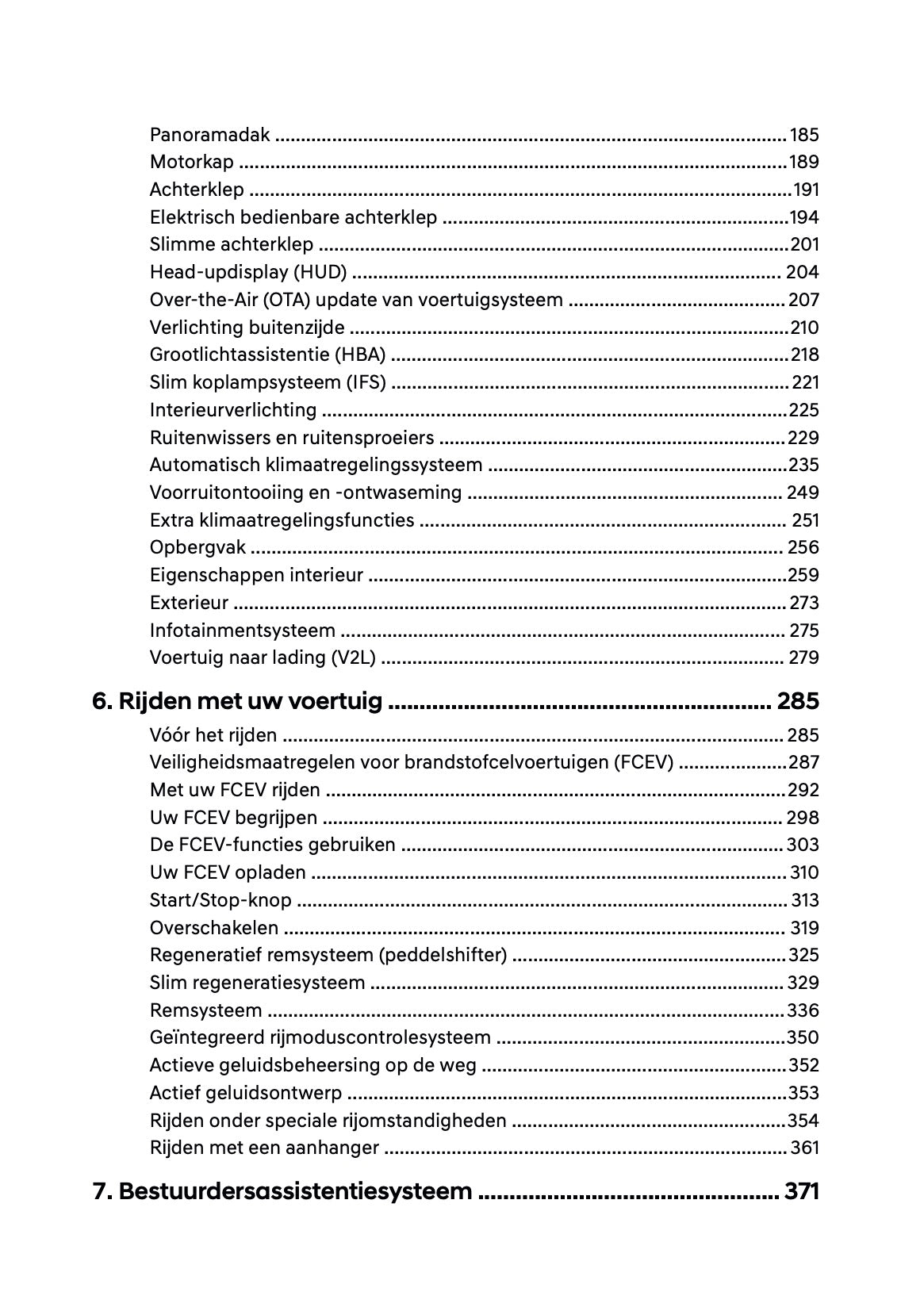 2026 Hyundai Nexo Owner's Manual | Dutch