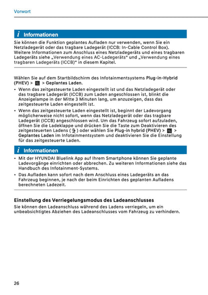 2026 Hyundai Santa Fe PHEV Owner's Manual | German