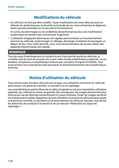 2025-2026 Hyundai Tucson Owner's Manual | French
