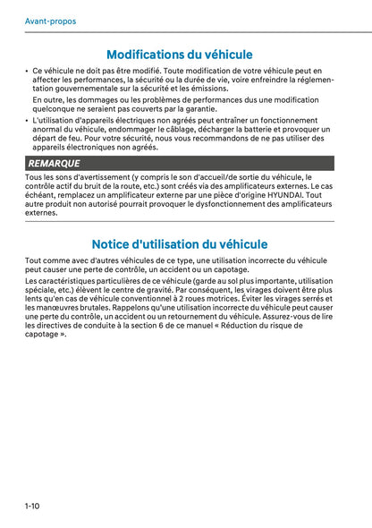 2025-2026 Hyundai Tucson/Tucson Hybrid Owner's Manual | French