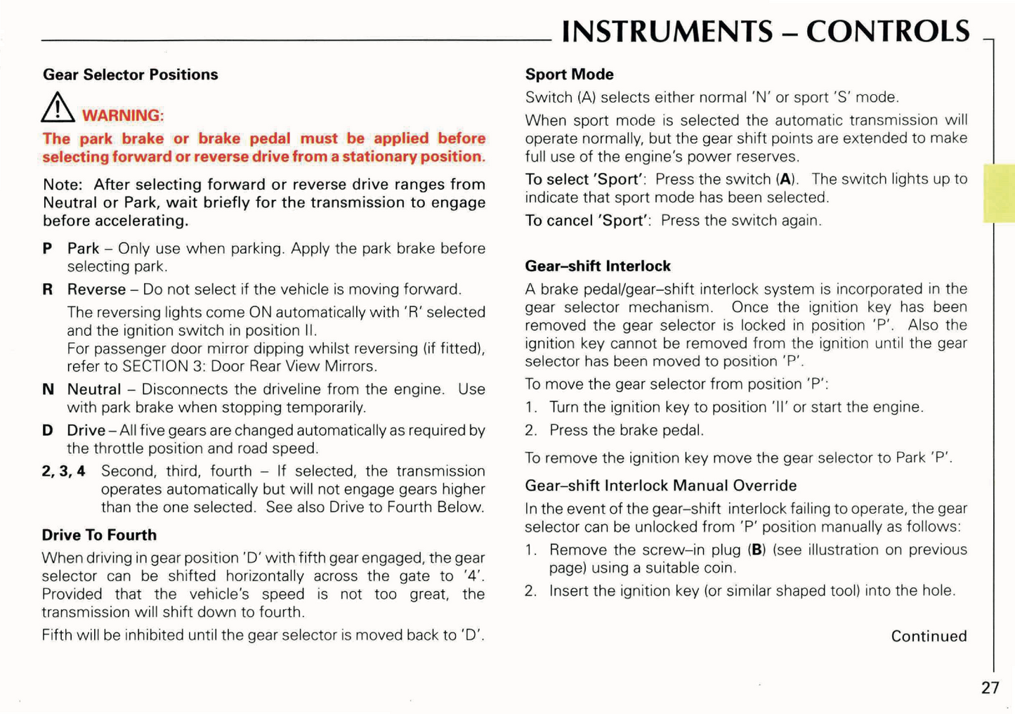 1998 Jaguar XK8 Owner's Manual | English