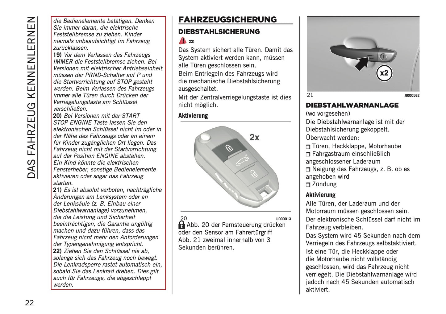 2023-2024 Jeep Avenger Owner's Manual | German