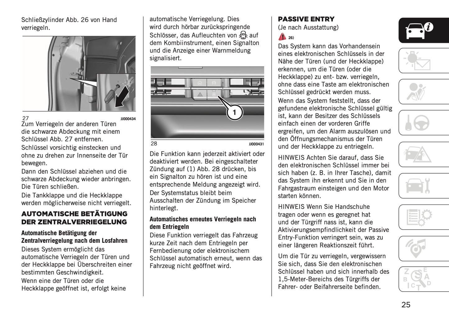 2023-2024 Jeep Avenger Owner's Manual | German