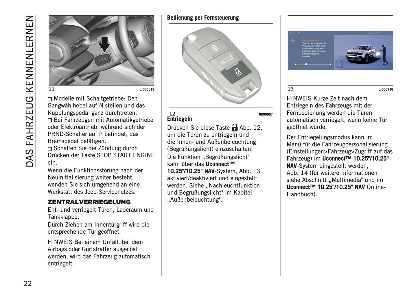 2025 Jeep Avenger Bedienungsanleitung | Deutsch