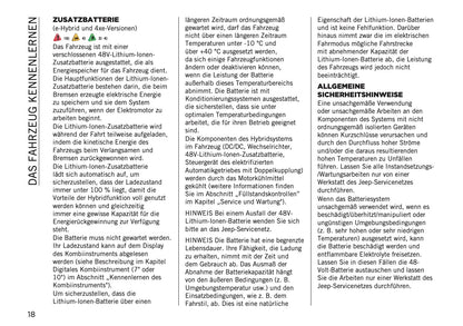 2025-2026 Jeep Avenger Bedienungsanleitung | Deutsch