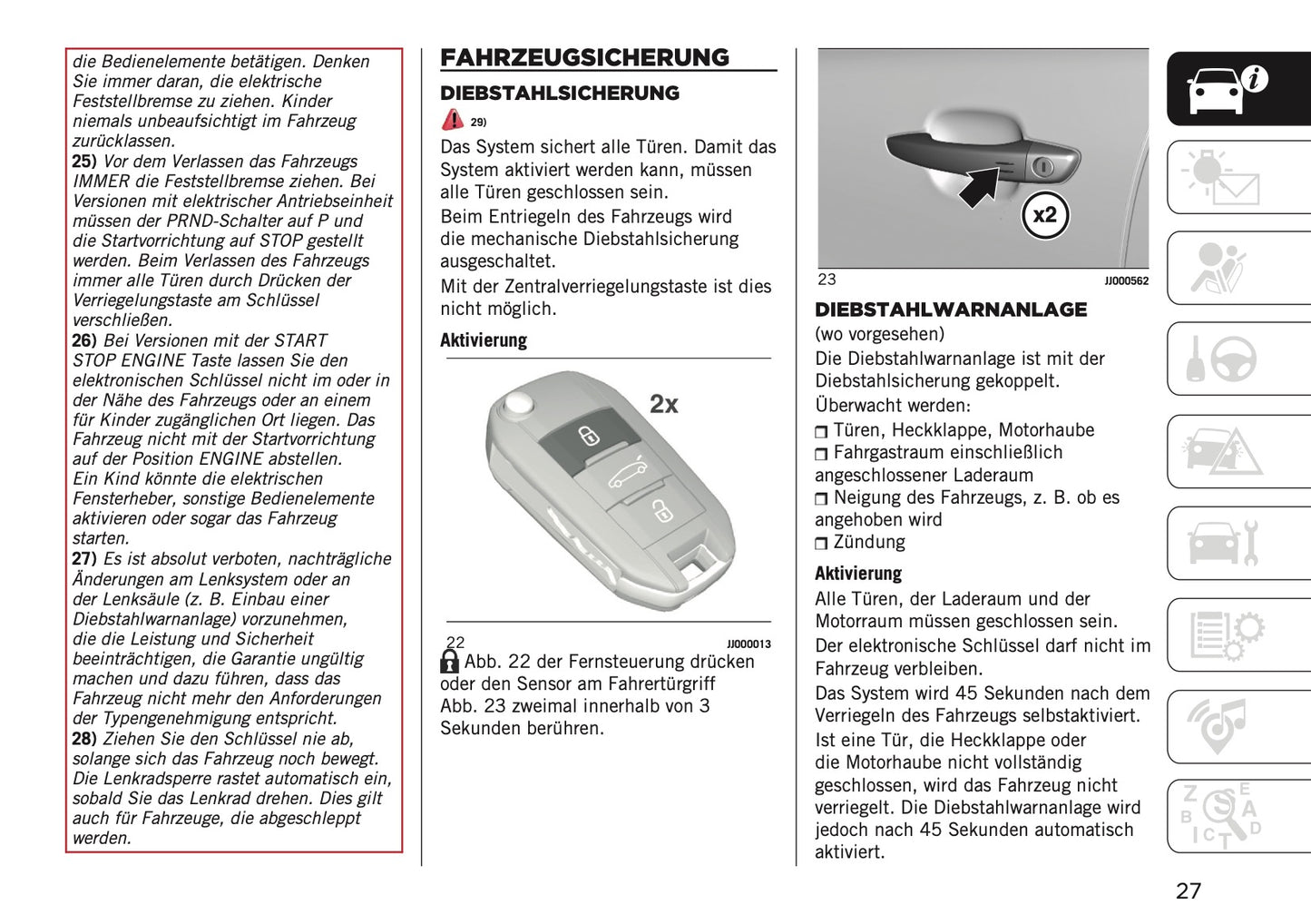 2026 Jeep Avenger Owner's Manual | German