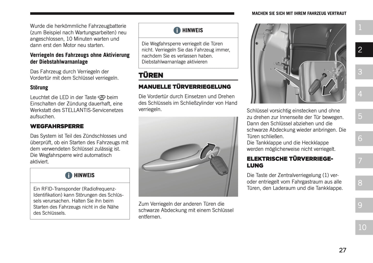 2026 Jeep Avenger Owner's Manual | German