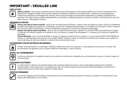 2025 Jeep Avenger Owner's Manual | French