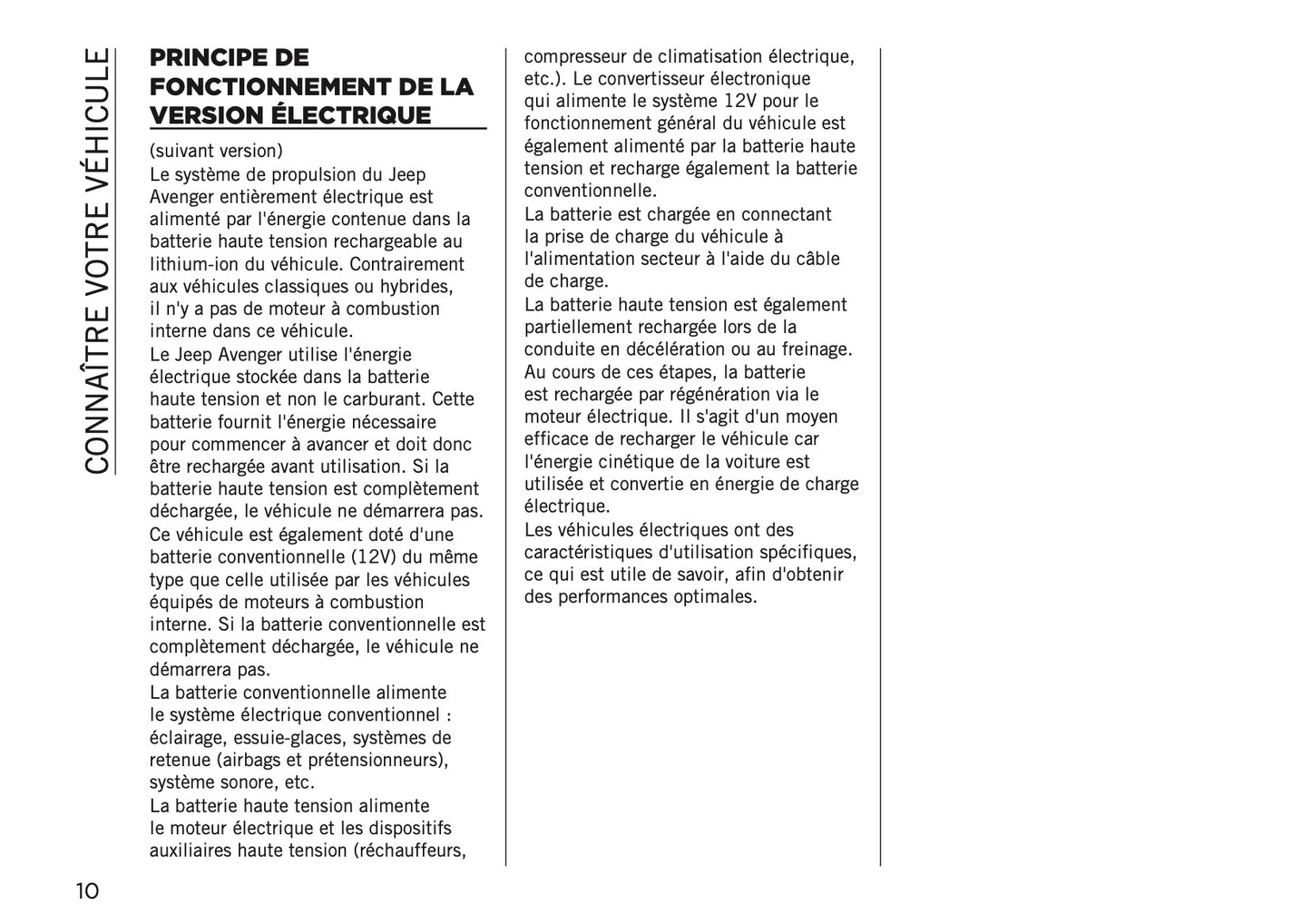 2025-2026 Jeep Avenger Manuel du propriétaire | Français