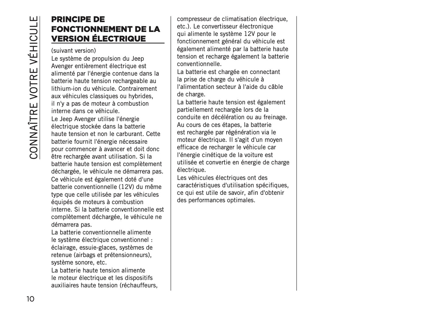 2026 Jeep Avenger Owner's Manual | French