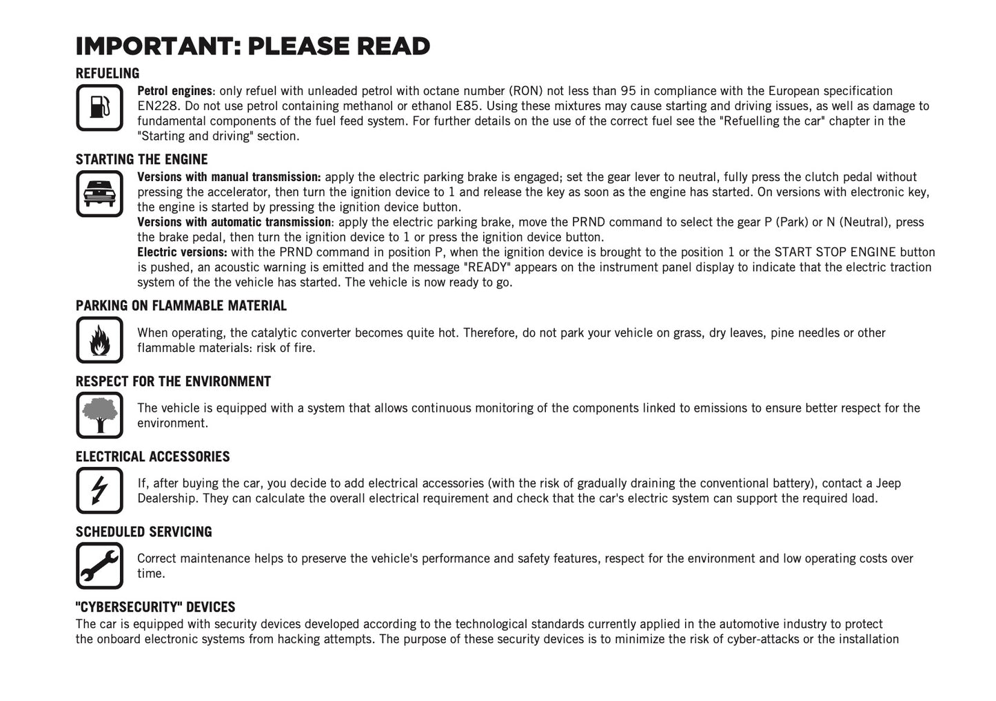 2025 Jeep Avenger Owner's Manual | English