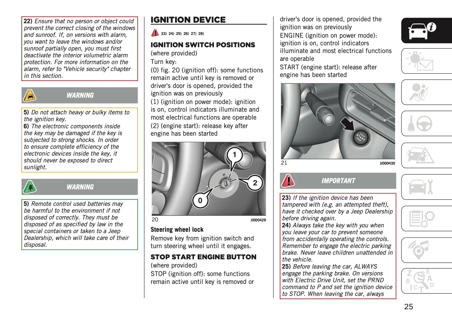 2025 Jeep Avenger Owner's Manual | English