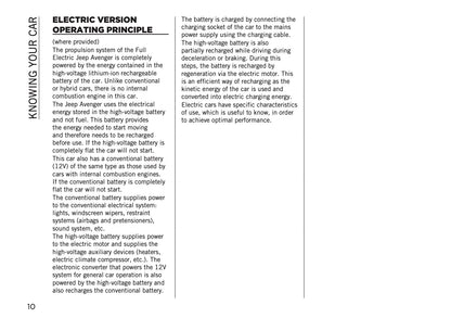 2026 Jeep Avenger Owner's Manual | English