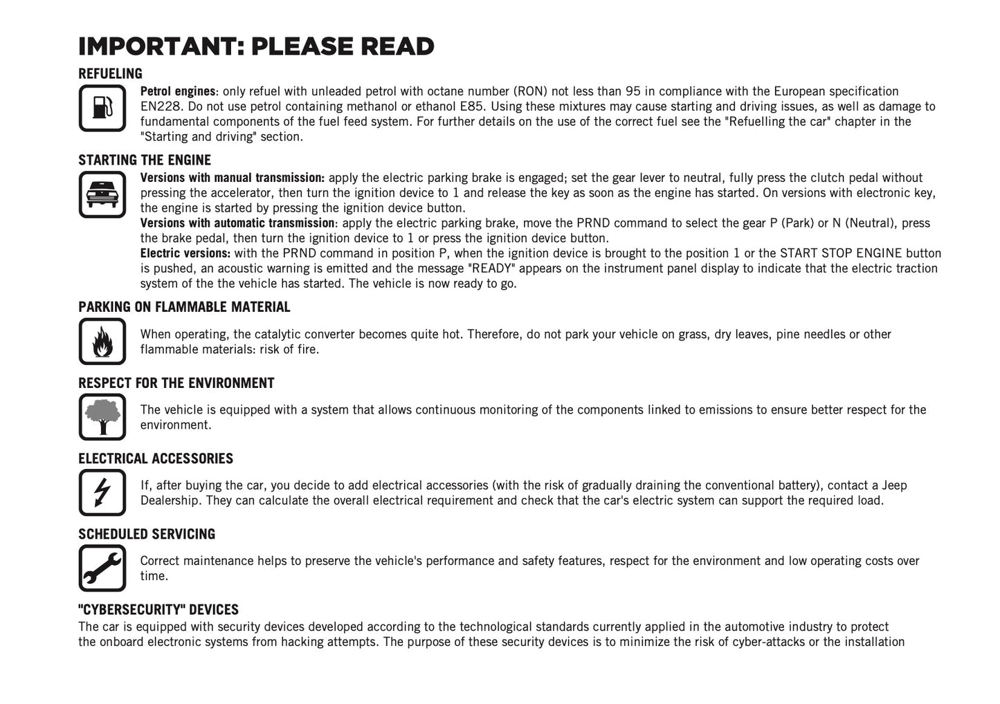 2026 Jeep Avenger Owner's Manual | English